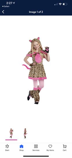 Girls Cattitude Halloween Costume, Large