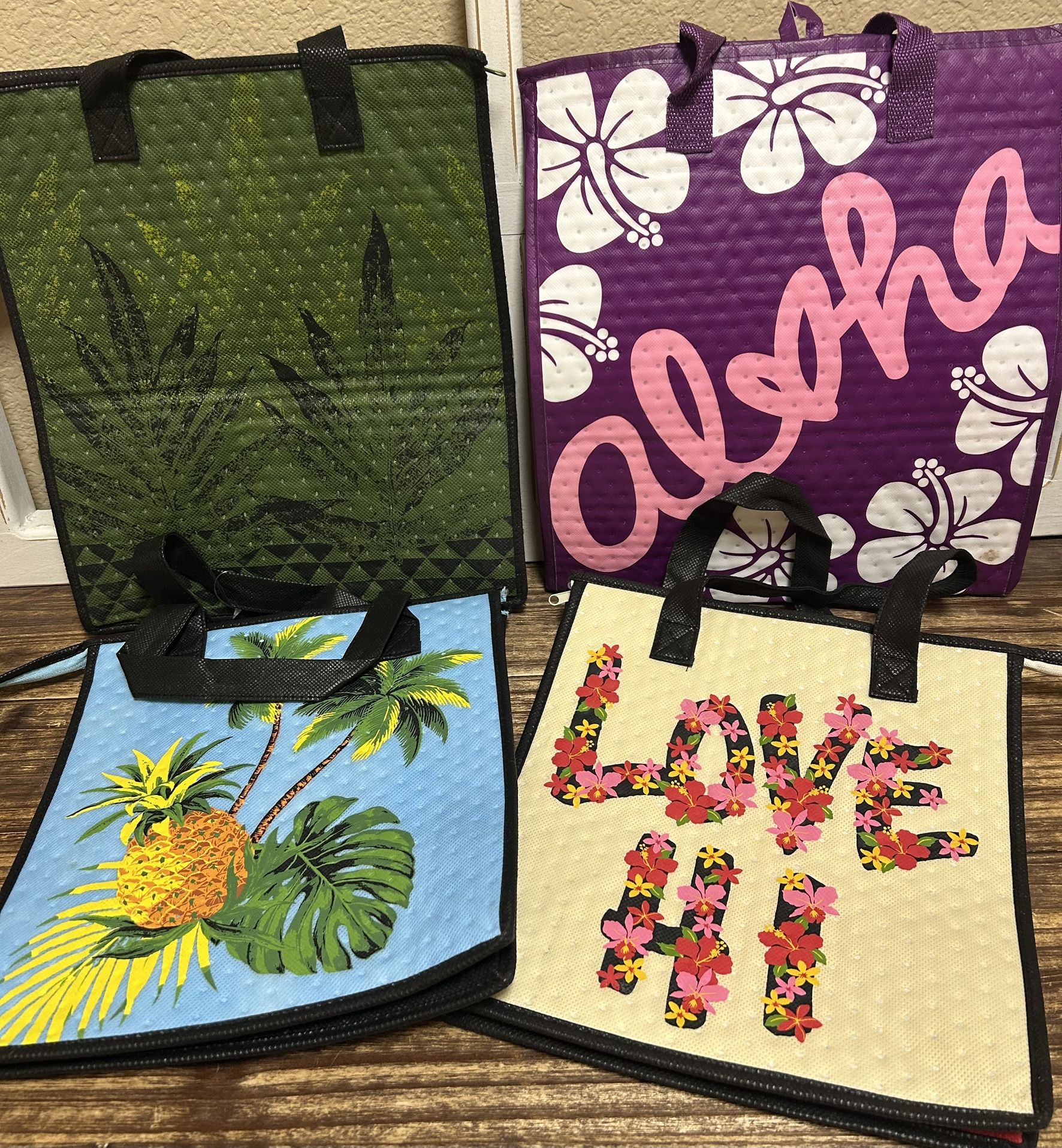 Insulated Cooler/Lunch Bags Hawaiian Themed