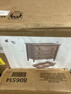 Wood 3-Drawer Dresser — $70