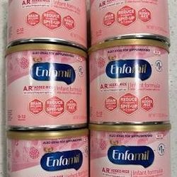 Enfamil A.R 7.2 OUNCE
 *12 CANS AVAILABLE* FOR $150 OR BEST OFFER ) Everything is BRAND NEW AND SEALED 
(DELIVERY IS AVAILABLE)