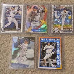 Shohei Ohtani Los Angeles Dodgers L.a. Dodgers Baseball Cards Roki Sasaki All Star Topps Future Star