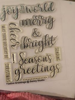 Sunny Studios Christmas  Festive Greetings