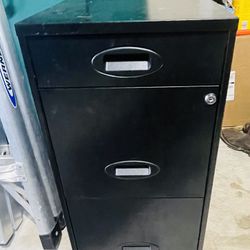 Metal File Cabinet With a Lock