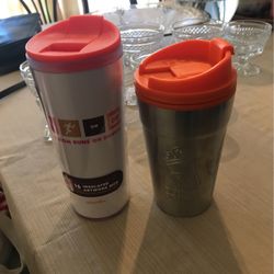 Dunkin Donuts Cold And Hot Mugs 