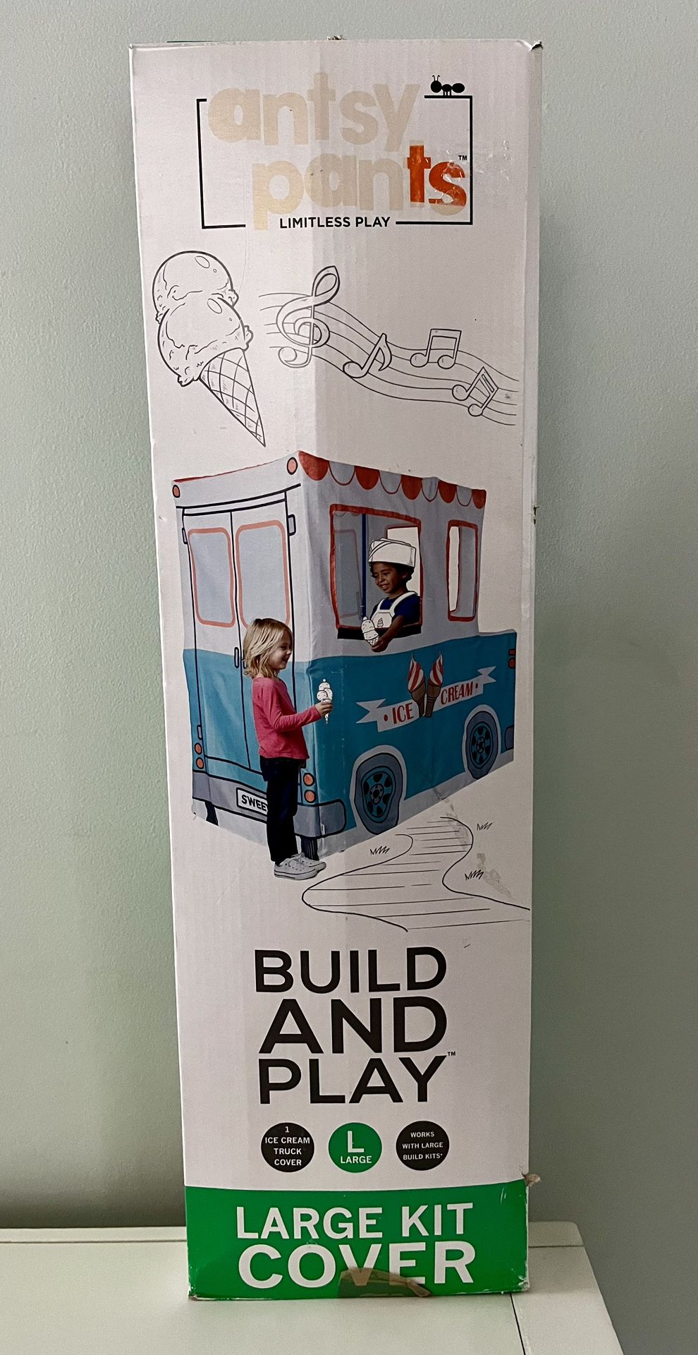 Antsy Pants Build And Play Fabric Cover, Ice Cream Truck