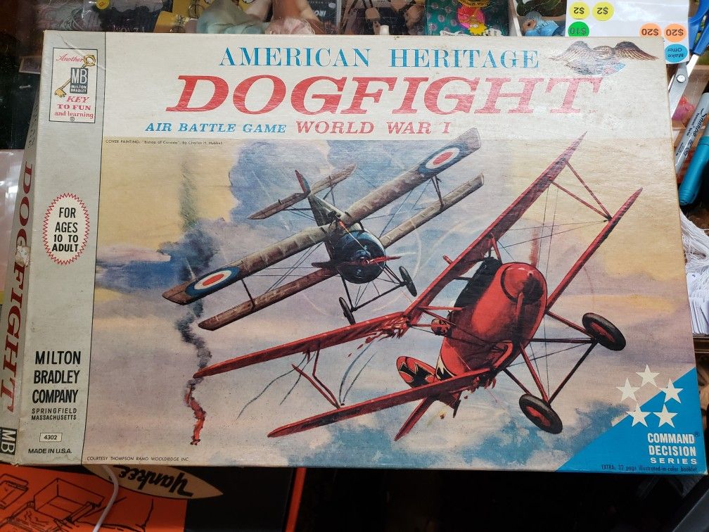 Vtg 1962 DOGFIGHT WWI World War 1 Air Battle Game, Incomplete,American Heritage
