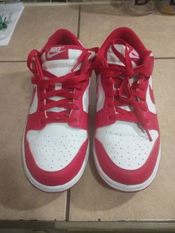 Nike Dunk Low Red and White Sneakers