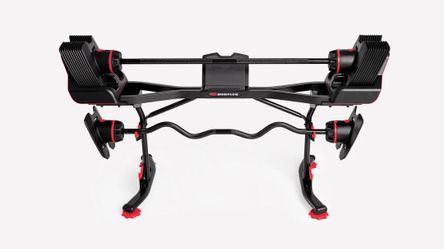 Bowflex SelectTech 2080 Barbell and Curl Bar with Stand Set