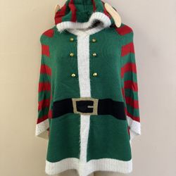 NWOT Major Label Group Elf Poncho/Cape Small