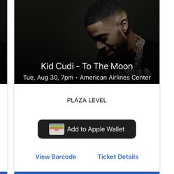 Kid cudi (1) Ticket 