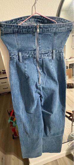 Pretty little thing denim jumpsuit