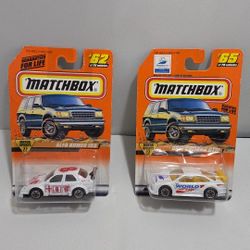 Matchbox Motor Sports Series 1997 1:64 Lot Of 2 Alfa Romeo, Opel (CC)