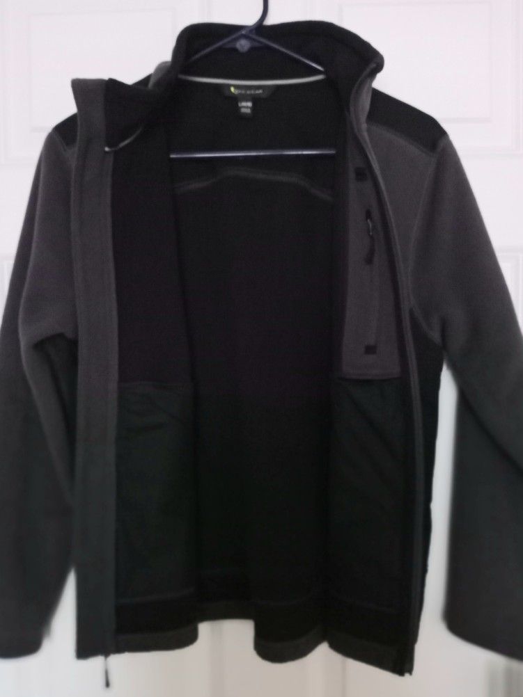 NEW ** TEK GEAR** BOY'S SIZE 14/16 **ZIP FLEECE JACKET E