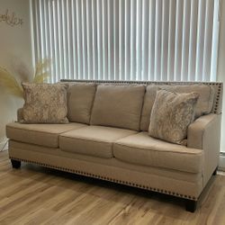 Sofa Love Seat dining room table with six chairs