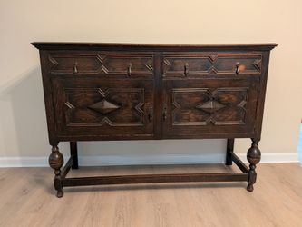 Vintage Jacobean sideboard