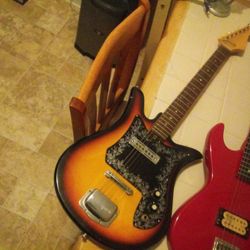 1960s Teisco-e110 Solid Body Tolid Throw On Some New Strings And Rock N Roll All Night