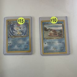 Pokemon Cards $15 And $10 