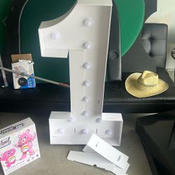 Marquee Number 1 - Plastic 