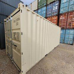 NEW 20ft Beige One Trip Shipping Containers For Sale 