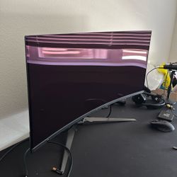 34 In Curved Computer Monitor