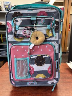 Kid’s Travel Carry-on luggage from Target with wheels