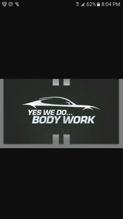 DJ's auto body work