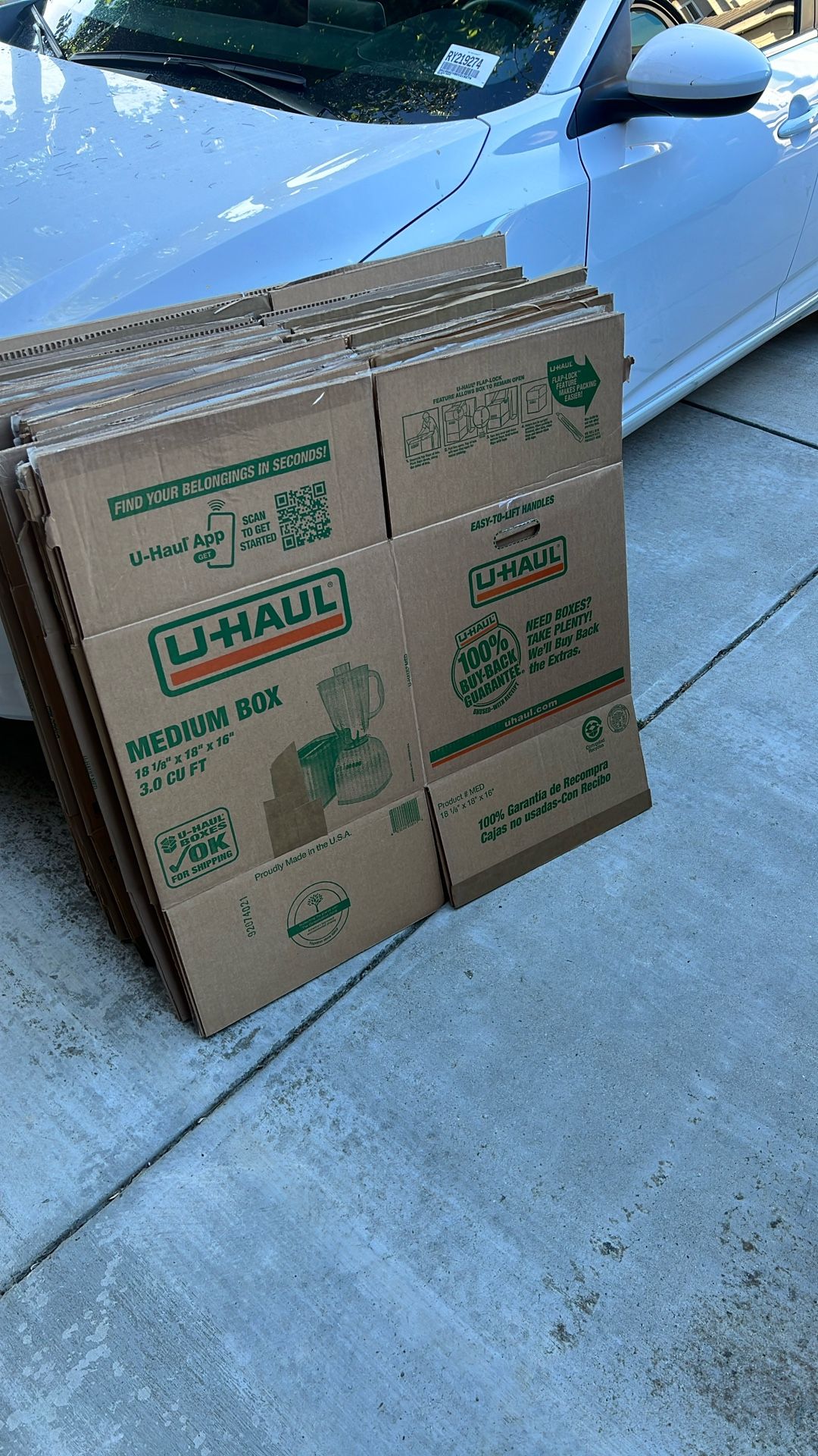 U-haul Moving Boxes S M L