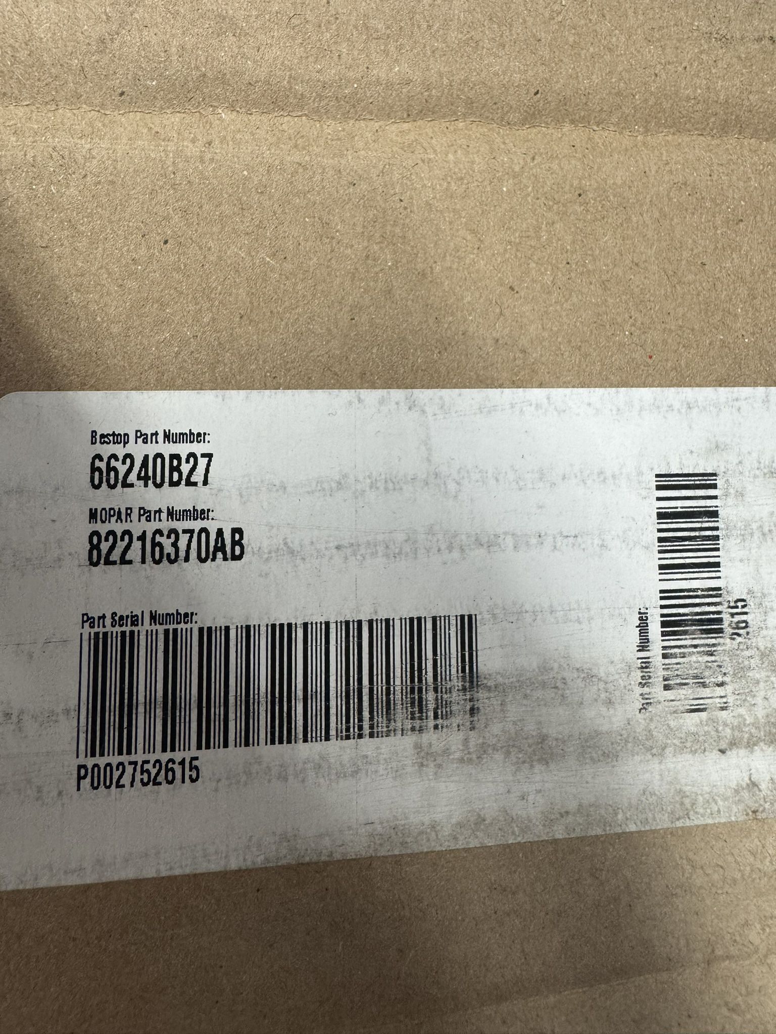 Genuine Mopar OEM Sunrider Top For 2021-2026 Jeep Wrangler / Gladiator  BRAND NEW IN BOX  (Model (contact info removed)0AB)