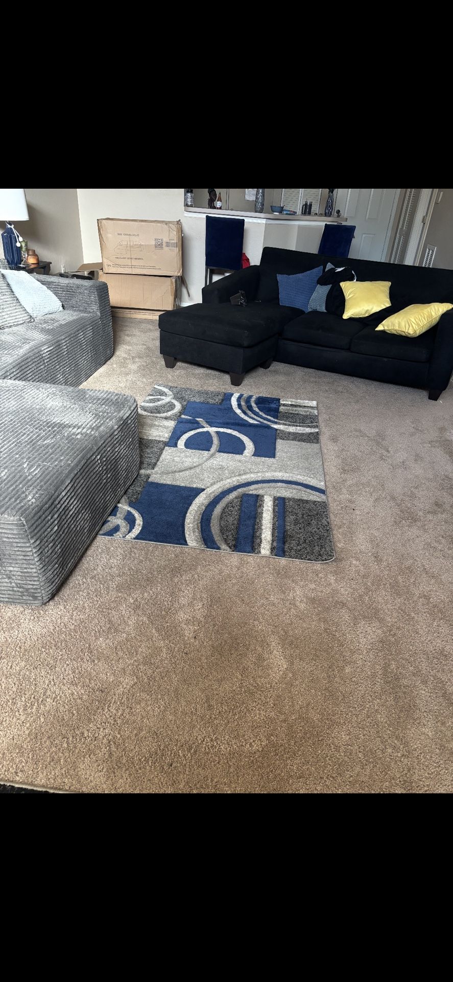 The Black Couch And Entertainment Center For Free 