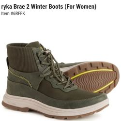 Ryka Brae 2 Winter Boots  WOMEN'S SIZE 8.5 M USA 