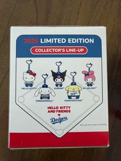 Hello Kitty x Dodgers 2026 Limited Edition Surprise Plush Clip