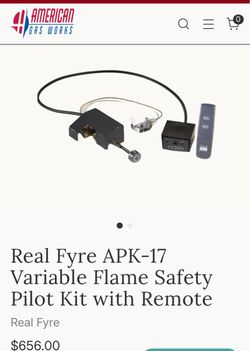 Real Fyre APK-17 Variable Flame Safety Pilot Kit with Remote