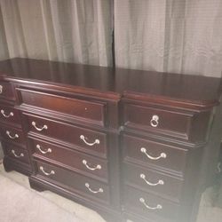 12 Drawer Deep Cherry Dresser