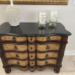 Console Cabinet With Authentic Marble Top