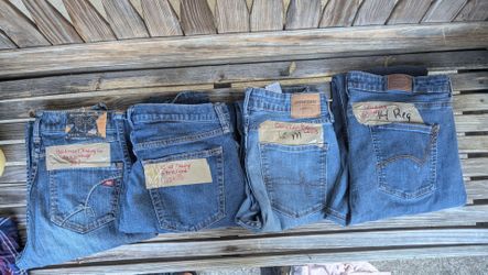 Levi's,  lucky brand, ariat,rock&roll,miss me jeans