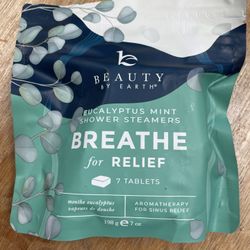 New 7 Tablets Eucalyptus Mint Shower Steamers