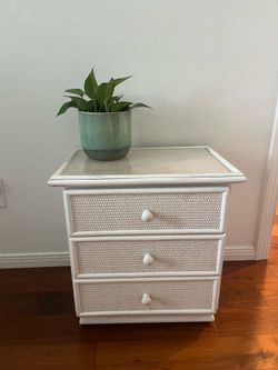 Cute small dresser, white