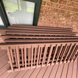 Wood Porch Railing With Too Rail