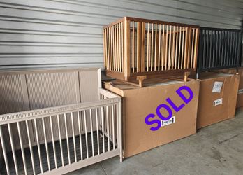 Baby Crib Sale, Maxi Cosi+ Little Seeds , New, open & Assembled, All Wood per Each (matching dresser available)