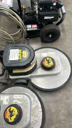 Gas Pressure Washer with Surface Cleaner Attachments