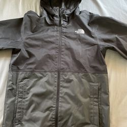 Black/gray North Face Jacket