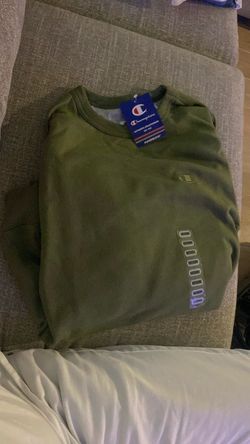Champion crewneck, authentic athletic wear sweater long sleeve with tags Champion Powerblend Crewneck Sweatshirt Olive Medium Champion crewneck, authe