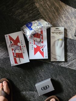 Golf Balls, Glove And Tees