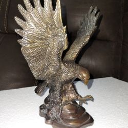 Vintage Brass Hunting Eagle