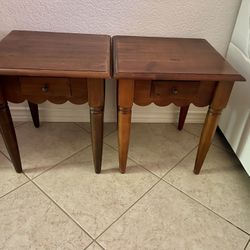 2 Pier 1 Imports Sofa End Bedside Tables with drawers