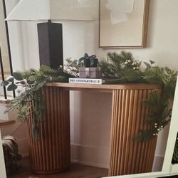 Threshold faux garland