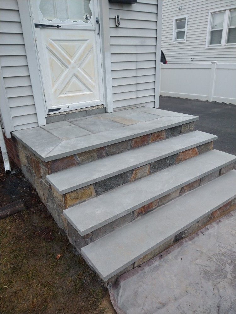 Paver And Bluestone Steps