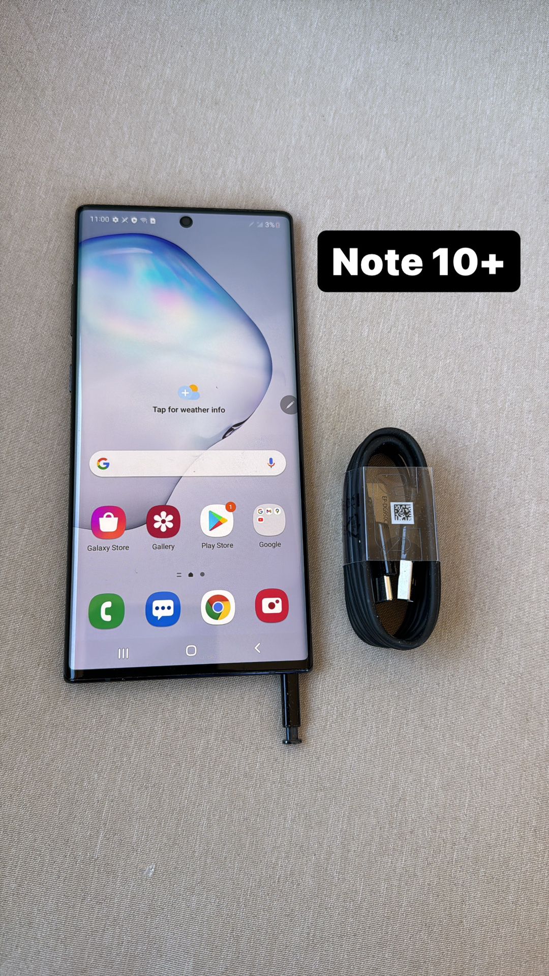 Samsung Note 10+ Plus 256gb. Like New And Unlocked! -No tax 