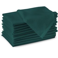 80 Emerald Green Cloth Napkins 