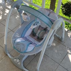 Ingenuity Portable Baby Swing- Semi New
